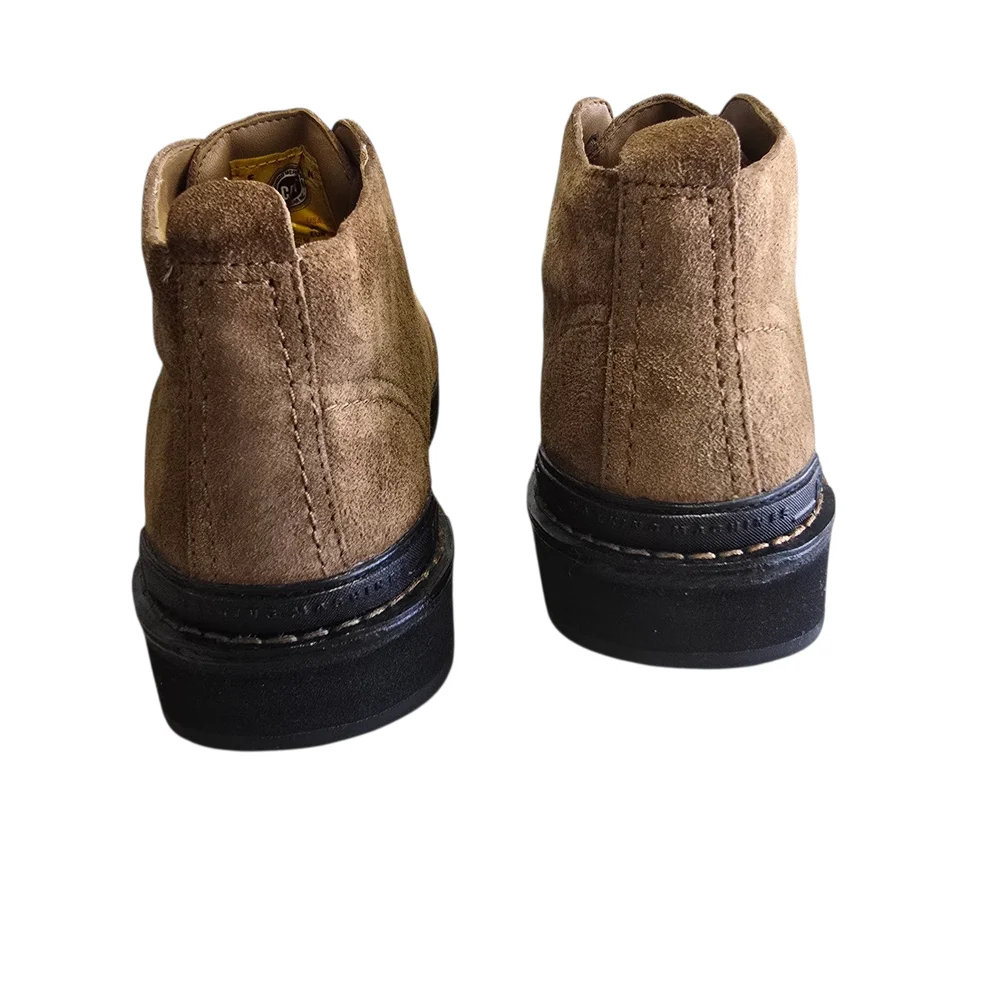Caterpillar Men's Brown Leather Suede Desert Boots - Size 8